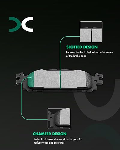Vista 256 de SCITOO - Juego de pastillas de freno de cerámica
