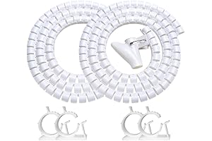 Coiled Wire Cable Concealer - The Ultimate TV Tube Solution