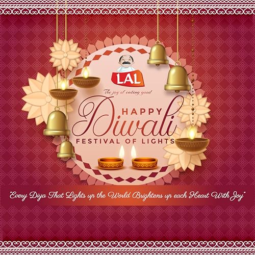 Image of Lal Sweets Royal Utsav 400g || Mysore Pak || Kaju Katli || Diwali Gift Box || Sweets Gift || Gift Hampers