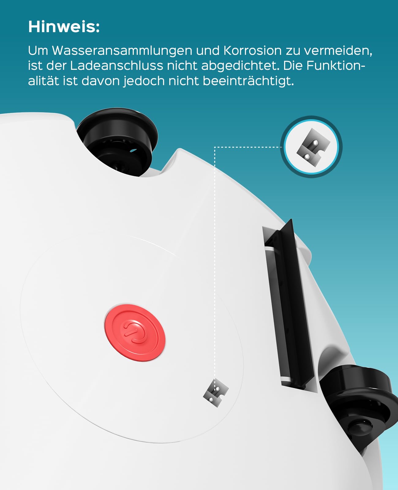 WINNY POOL CLEANER Winny 200 – Kabelloser Akku Poolsauger, Doppelfiltration, automatisches Parken, 80 Min. Laufzeit, für Aufstellpools bis 60 m², kompakt & leicht(Marine-Weiß)