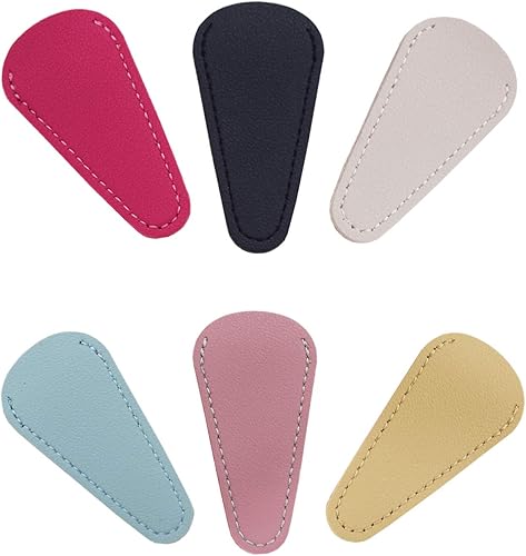 6-Piece Multicolor Scissor Sheaths - Synthetic Leather - Sewing Gifts For Coworkers
