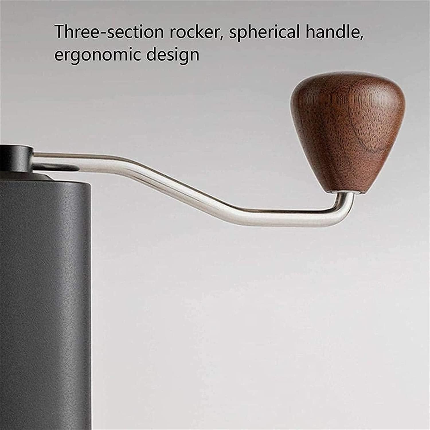 Manual Coffee Grinder - Vintage Hand Coffee Mill with Ceramic Burrs Adjustable Settings - Portable Hand Crank for Home Office Travel Kitchen (Color : B) (D)