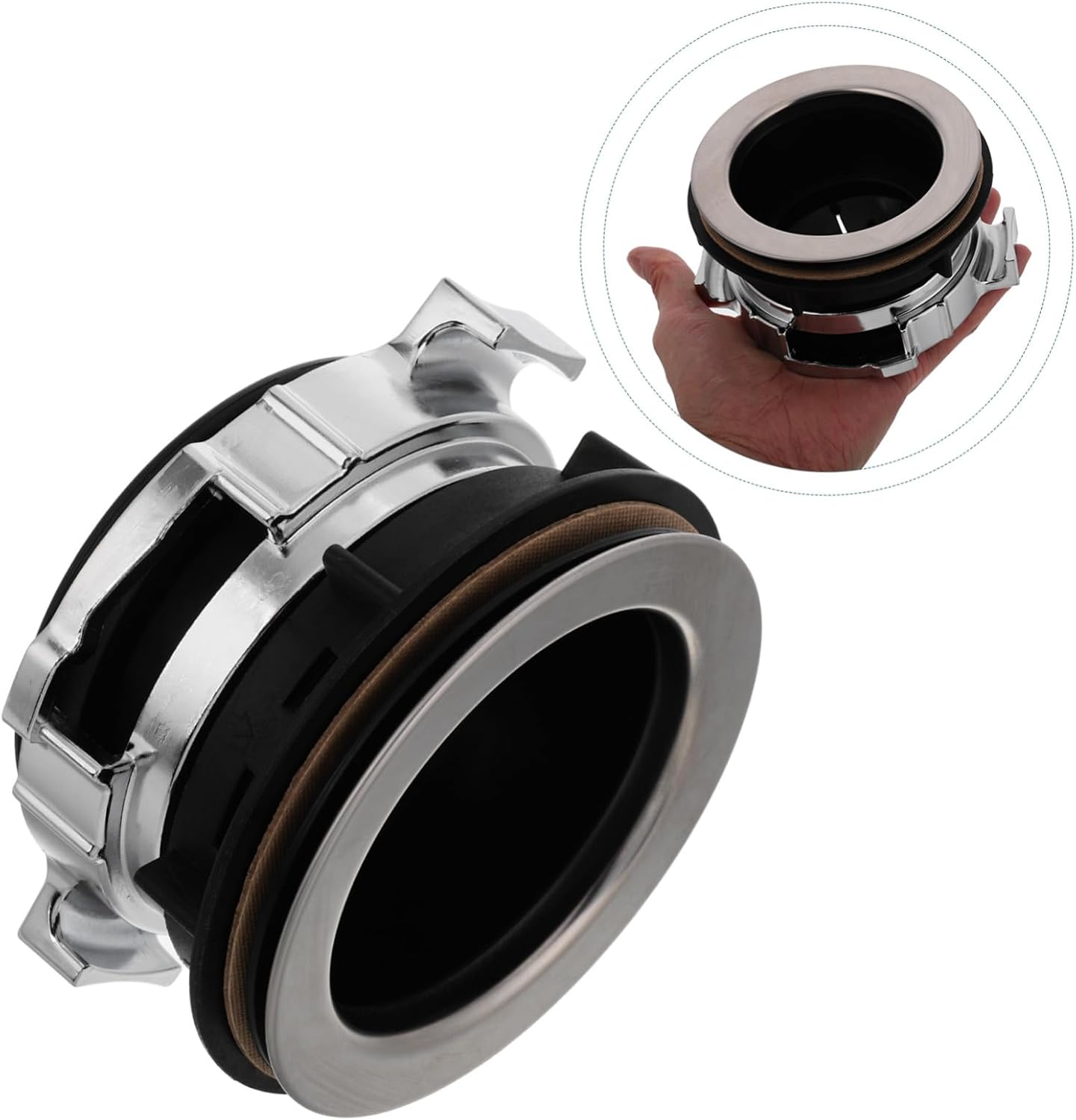 Uonlytech Kitchen Sink Garbage Disposal Flange Splash Guard and Locking Nut Garbage Crusher Stopper for Easy Installation and Enhanced Performance for Standard Sinks
