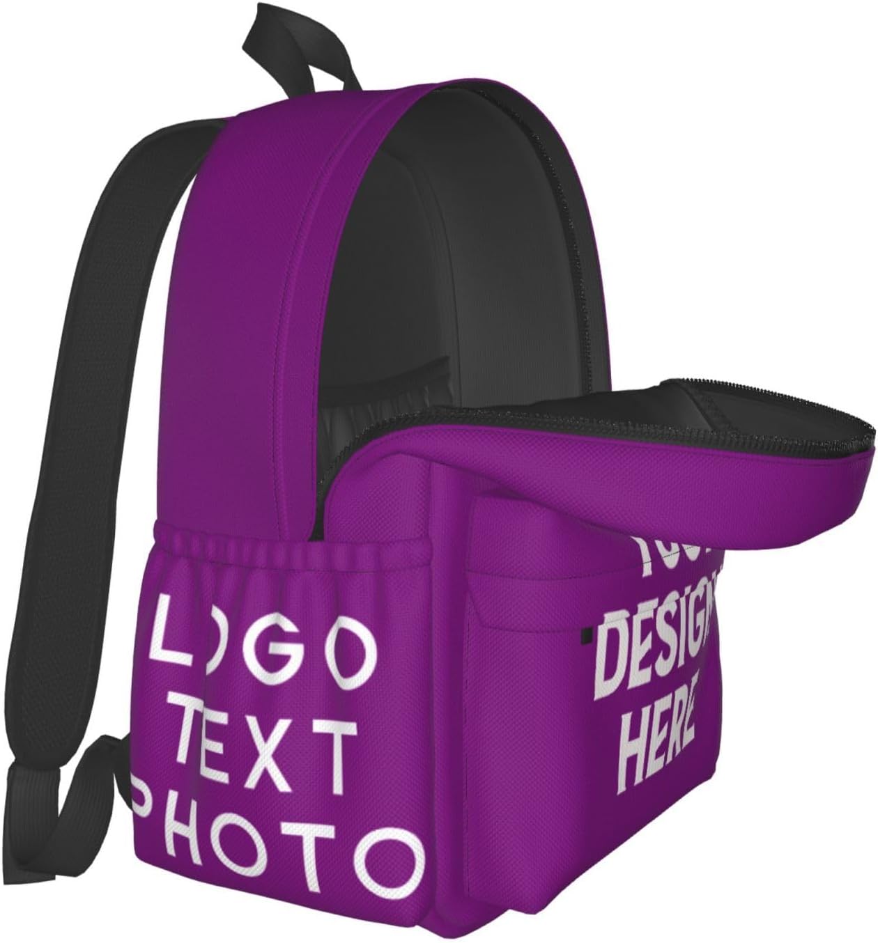 Custom Backpack For Mens Womens, Personalized Backpack Large-Capacity Personalized Backpacks Shoulder Add Your Own Name Travel Package,Purple-07