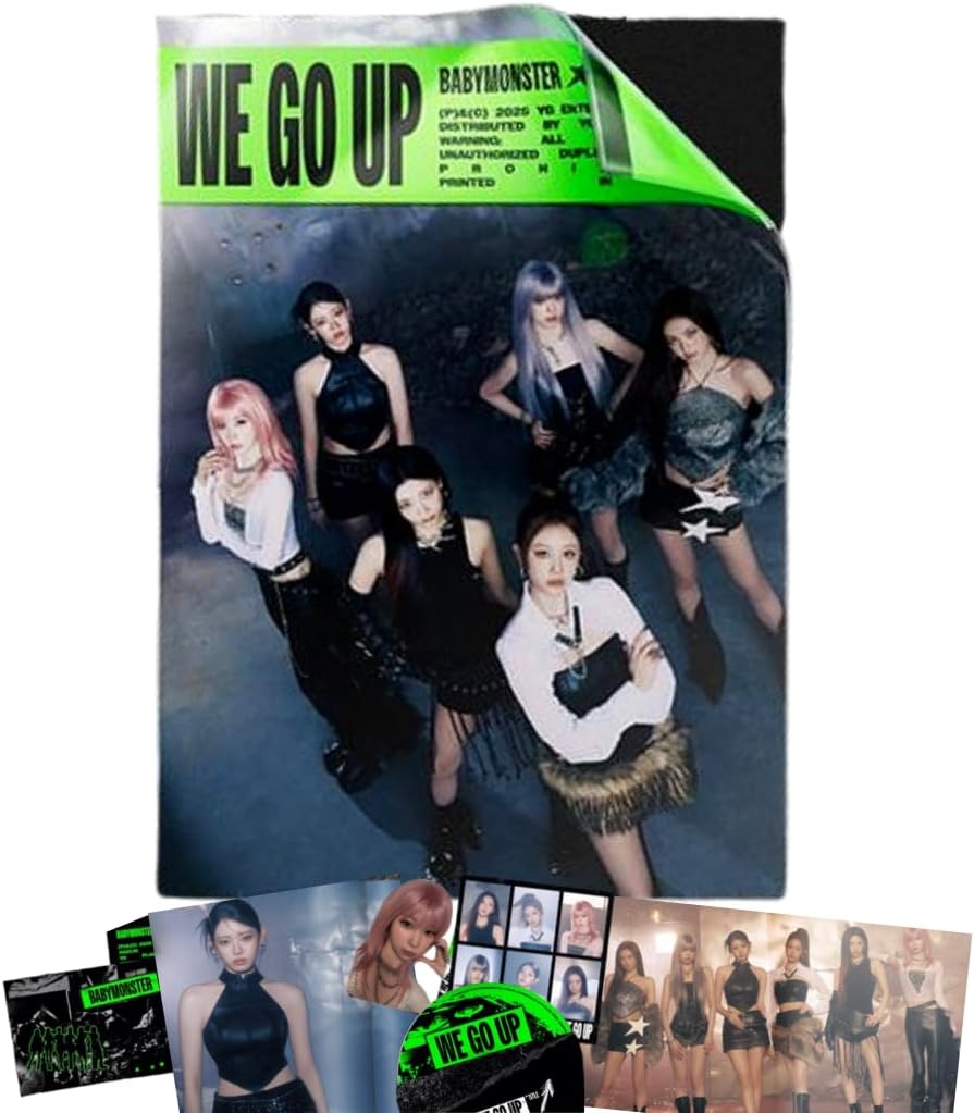 BABYMONSTER WE GO UP 2nd Mini Album [WE Ver.] CD + Photobook + 6 Photocard + Sticker + Poster