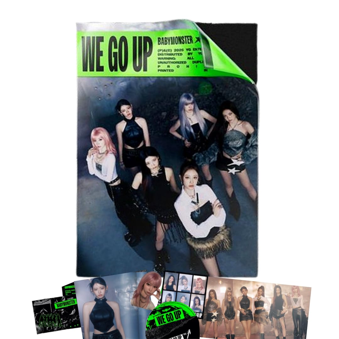Amazon.com: BABYMONSTER WE GO UP 2nd Mini Album [WE Ver.] CD +