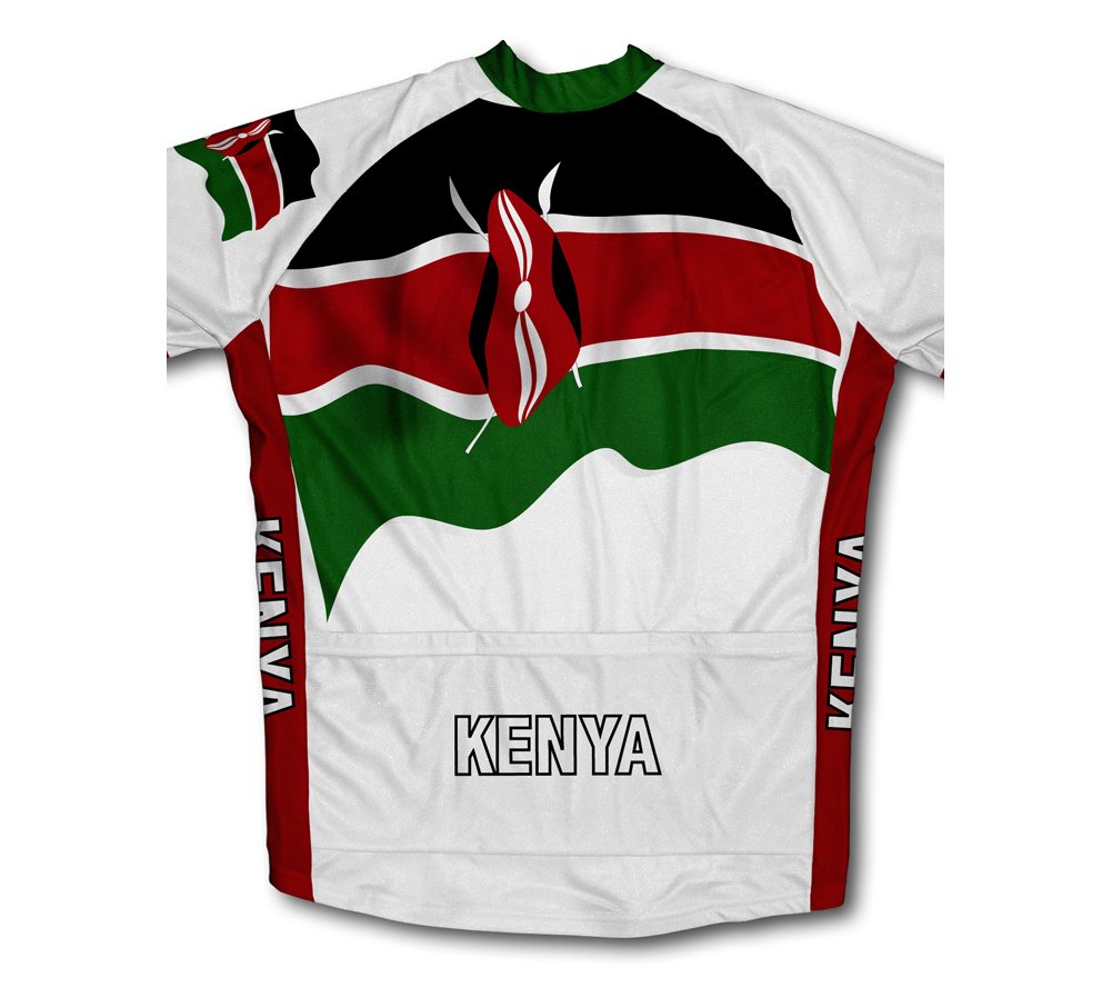 ScudoPro Kenya Flag Long Sleeve Cycling Jersey for Women - Size 3XL