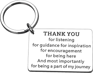 Employee Appreciation Present for Coworkers Thank You Gifts for Women Keychain Teacher Retirement Gifts for Boss Mentor Supervisor Leader Leaving Gifts for Coach Leaving Going Away Birthday Keyring