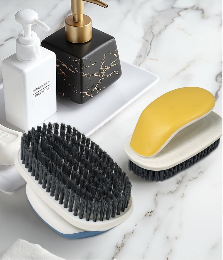 Miniatura 9 de Cepillo de limpieza de cerdas suaves, cepillo de limpieza de zapatos, cepillo para manchas en la ropa, cepillo de sombrero, herramienta de limpieza