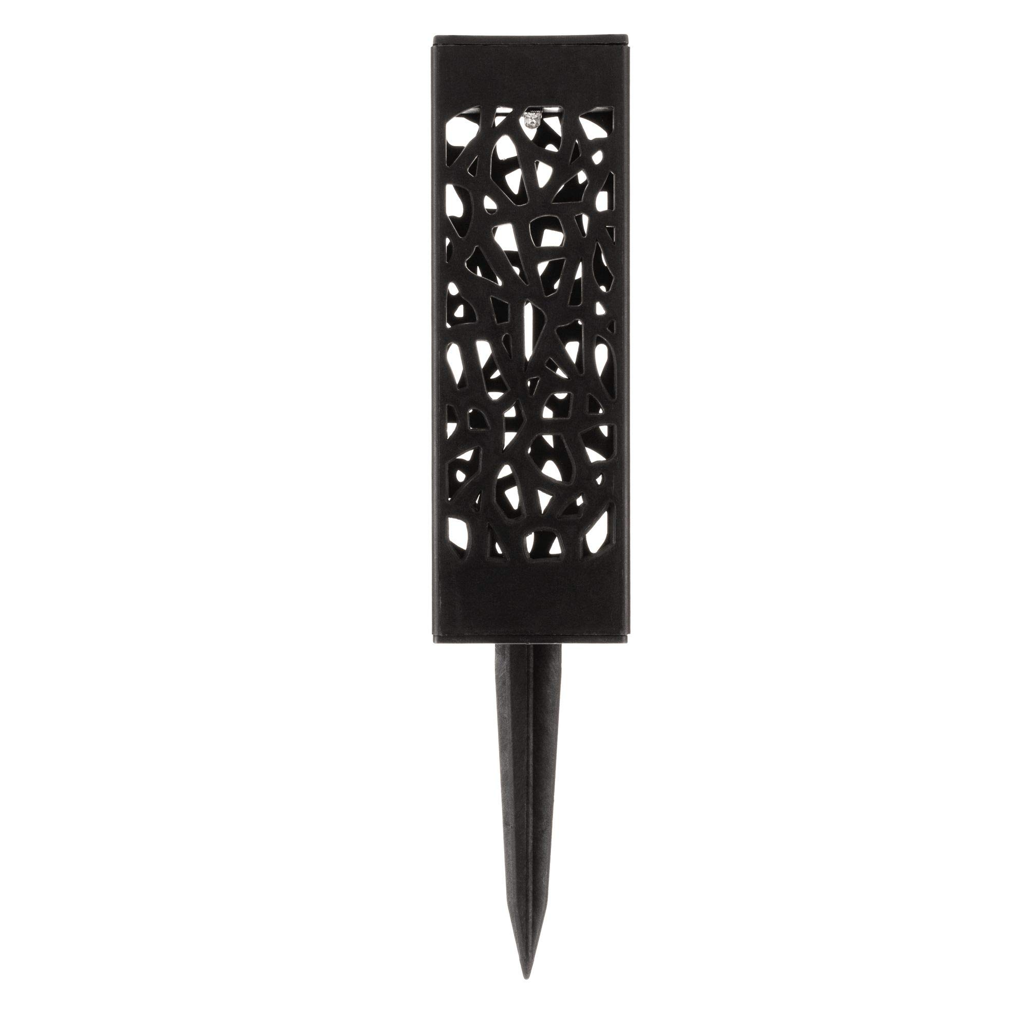 Pauleen 48073 Set de 4 Pinchos solares Sunshine Mood Color Negro, para el Exterior-balcón o jardín, 0.02 W