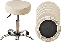 Vista 10 de HAOYONG Juego de 4 fundas redondas para taburetes de bar, impermeables, de poliuretano, fundas elásticas para taburetes de bar, fundas para sillas