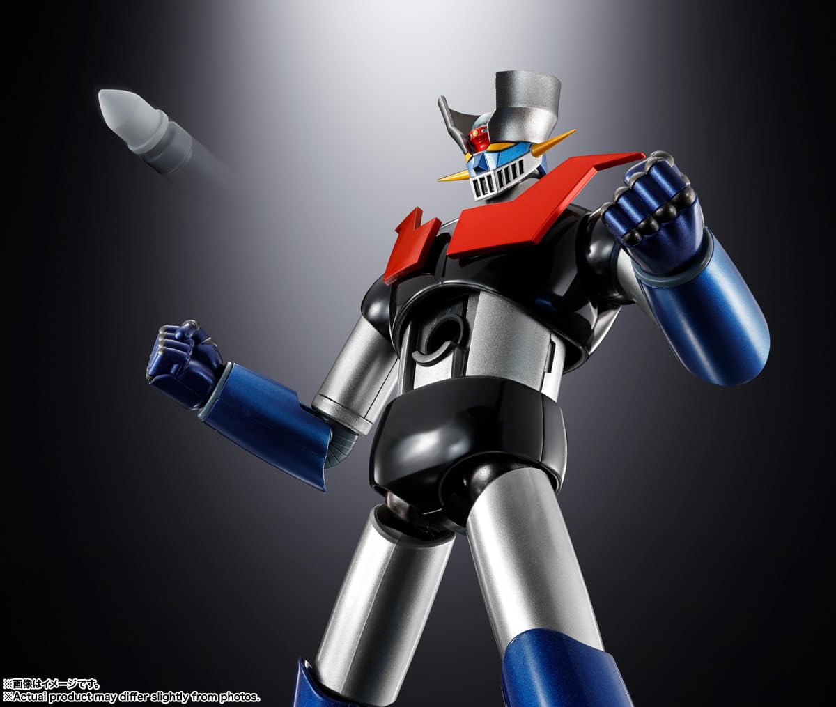 TAMASHII NATIONS Soul of Chogokin GX-117 Mazinger Z (tipo rinforzato) Shinka in pelle - KAKUMEI SHINKA - circa 6,5 pollici (165 mm), pressofuso e ABS, action figure dipinte