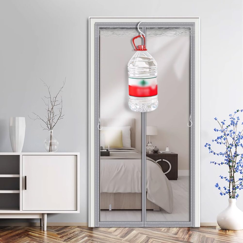 Transparent Screen Doors for Home Improvement Magnetic Closure Doorway Cover Heavy Duty Back Porch Door Curtain,A,1x2.15m