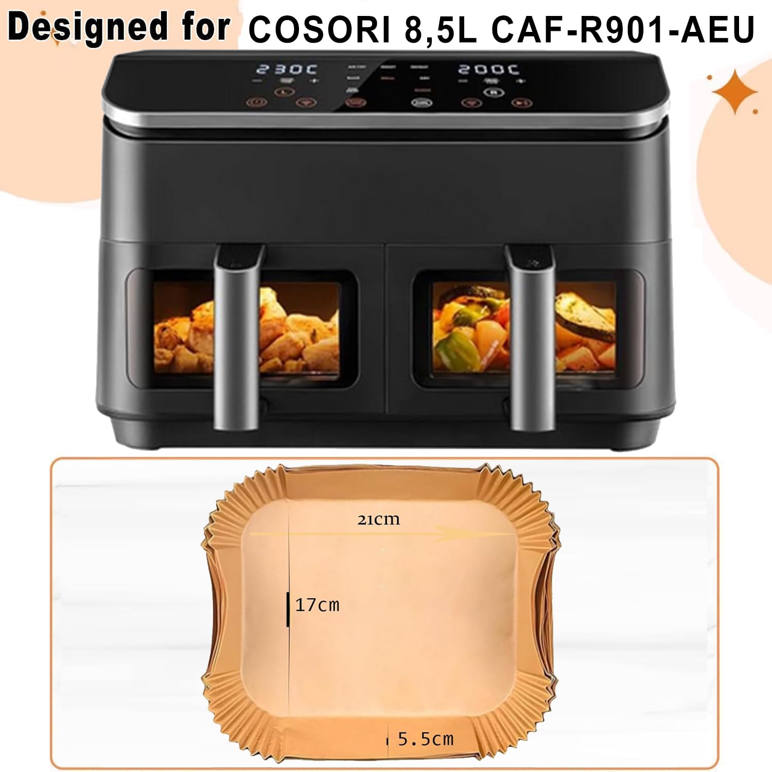 Lot De 120 Feuilles De Papier Sulfurisé Pour La Cuisson Et La Cuisson