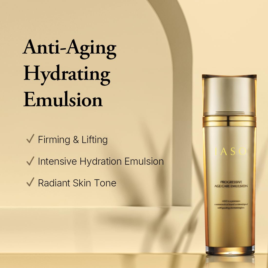 IASO PROGRESSIVE Age Care Emulsion | Premium Anti-Aging, Anti-Wrinkle Emulsion, Long-Lasting Moisture, Youthful Glow, Enriched with Ginseng, Korean Skin Care, 3.38 oz - Image 2