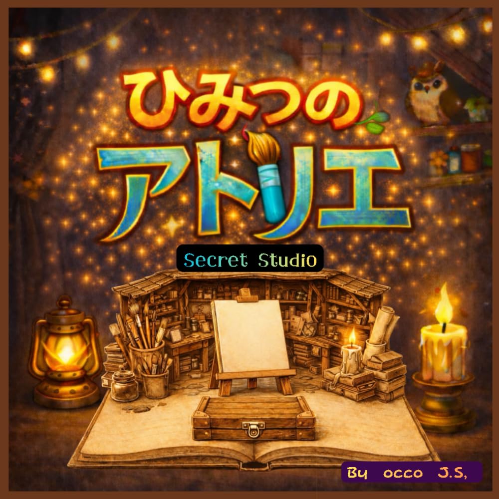 ひみつのアトリエ: 日本語・英語・発音つき｜音声QRコードで聞ける はじめてのバイリンガル絵本 (ひみつのアトリエシリーズ)