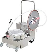 Vista 8 de MirOil BD505 Máquina de Filtro de Aceite Eléctrico y Carro de Eliminación, Máquina de Filtro de Aceite Portátil para Grasa de Freidora de 25kg