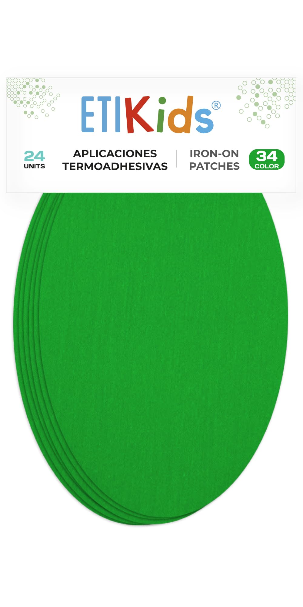 24 Emerald Green Iron-On Fabric Repair Patches – Knee & Elbow Patches for Clothes, Trousers, Jackets, Sweaters & Shirts, 16 x 10 cm — image 1