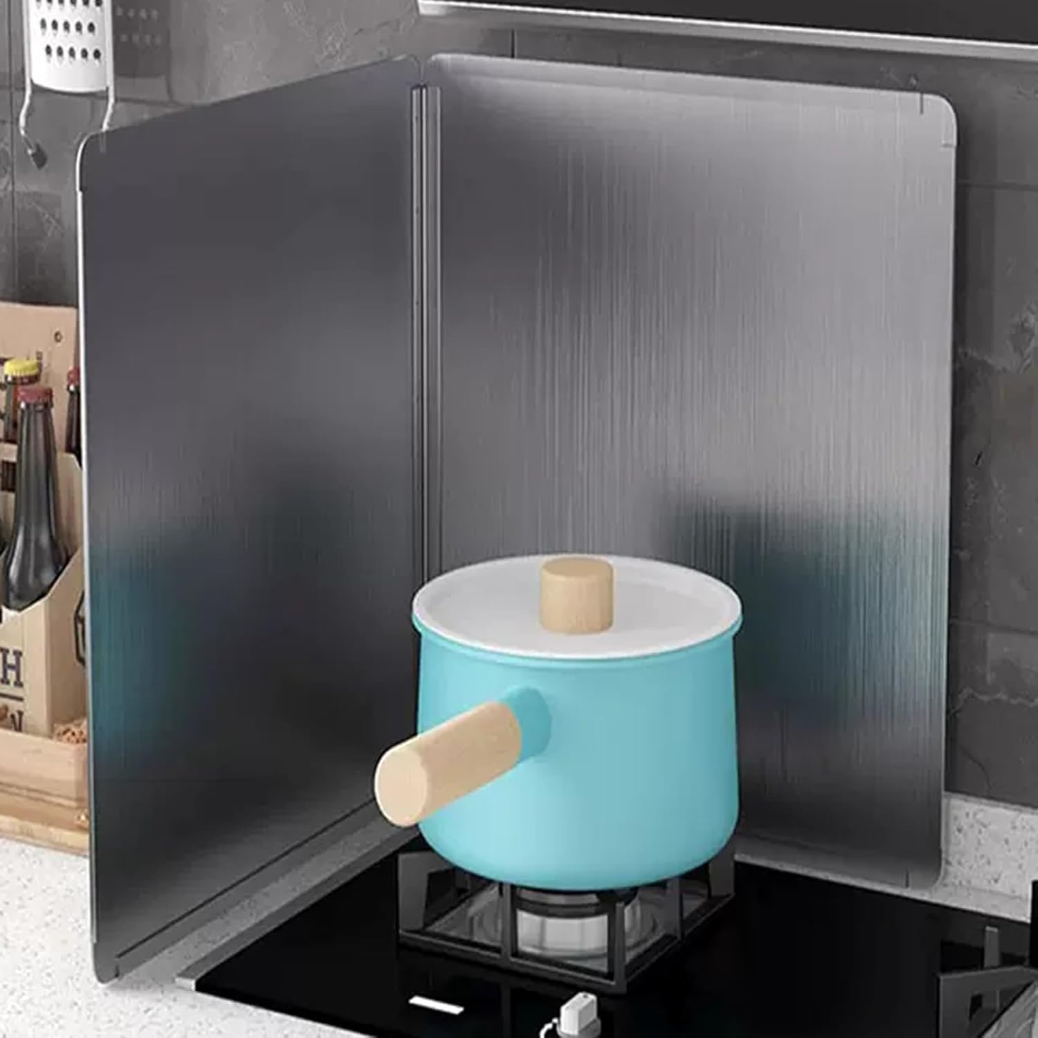 Déflecteur de cuisine en acier inoxydable pour protéger votre cuisinière des éclaboussures