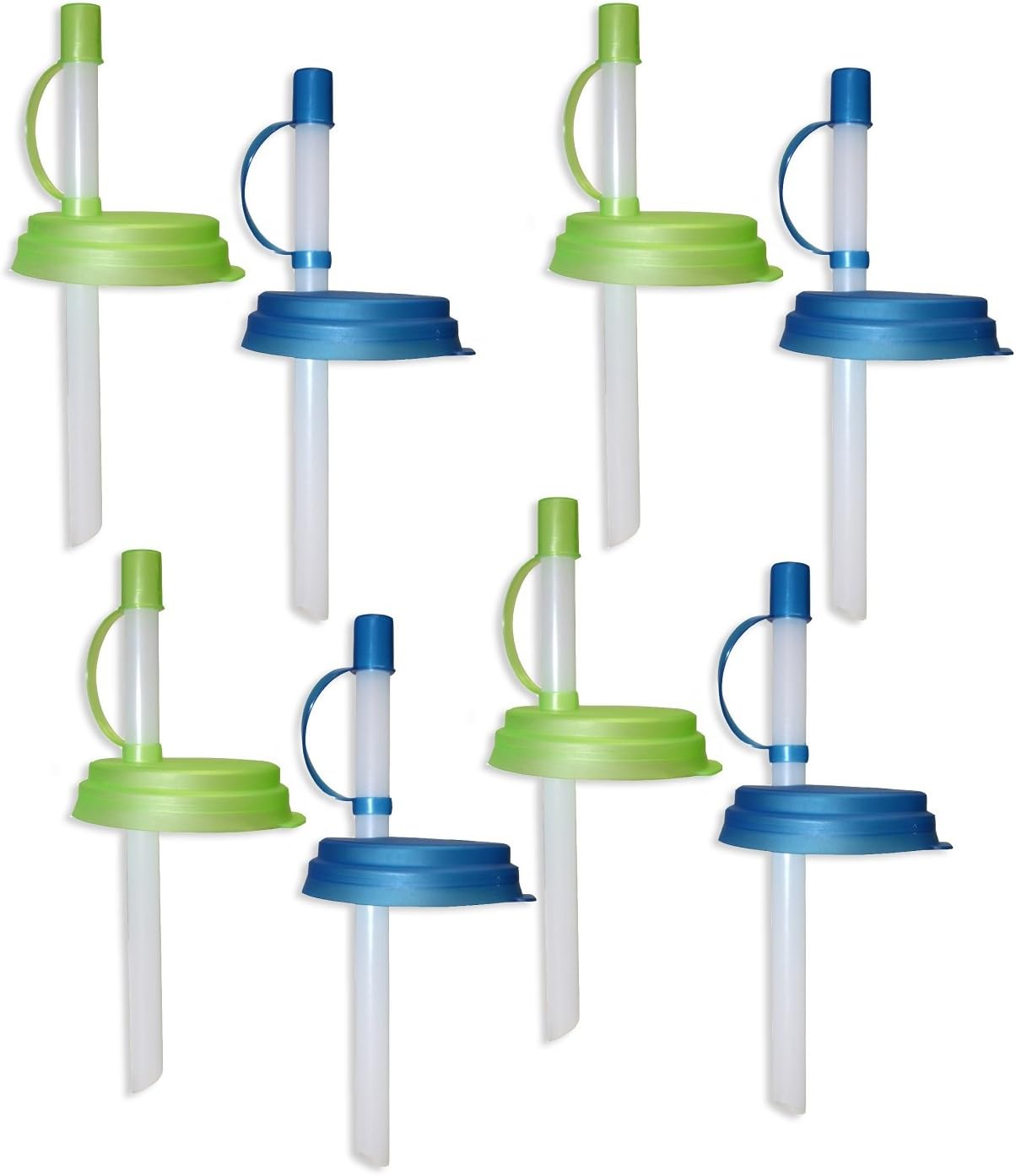 Jokari 8 Count Sip and Seal Soda Straws for Canned Beverages