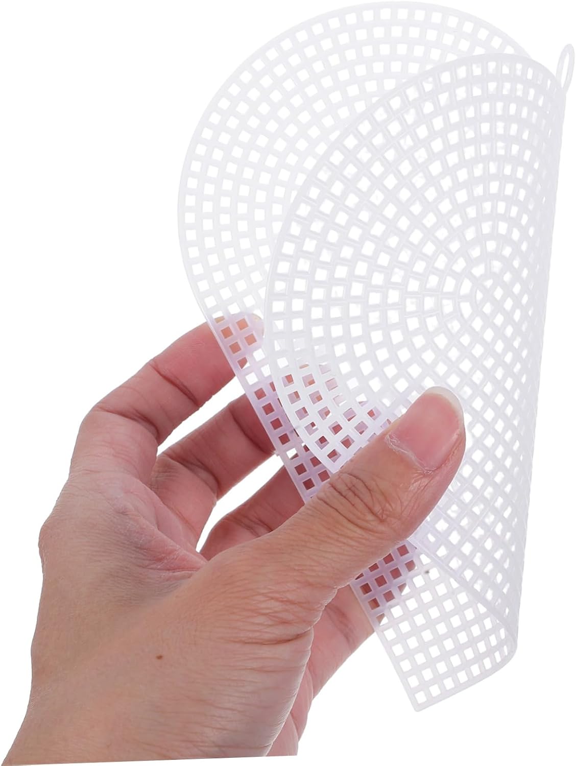 LIFKOME 30pcs Heart Cutouts Mesh Canvas Craft Supplies Blank Heart Shape Mesh Canvas Shapes
