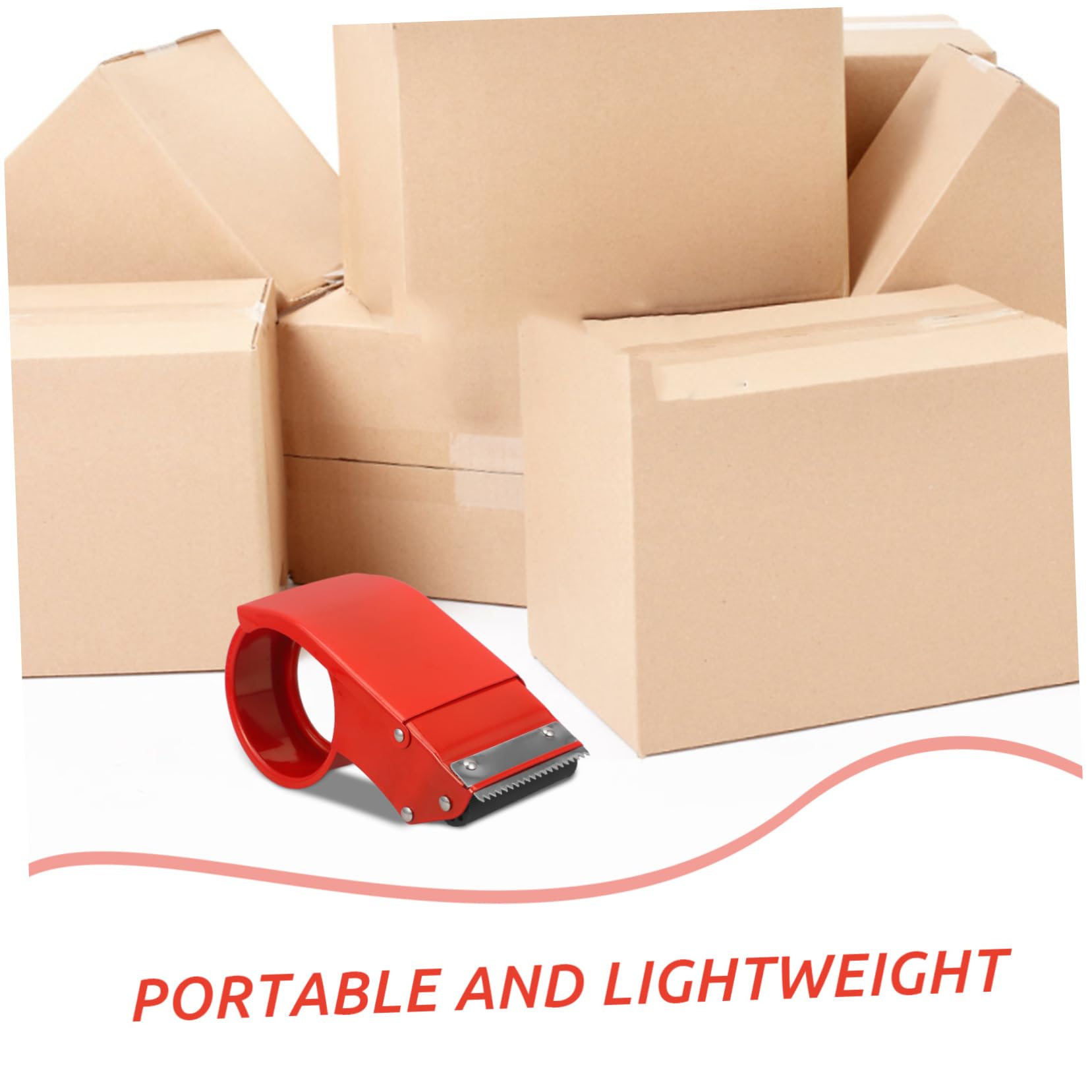 ARTIBETTER 5 Pezzi simpatico dispenser di nastro adesivo dispensare organizzatore desktop supporto del supporto del nastro porta nastro da scrivania carino ferro da stiro rosso