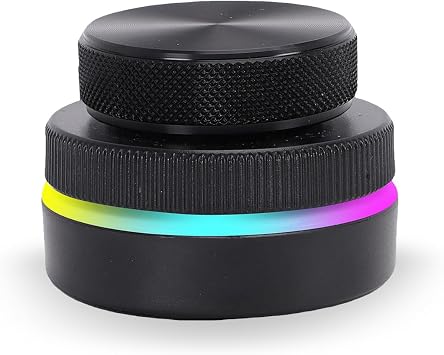 VBESTLIFE USB Volume Control Knob, Custom Rotary Knob with RGB Light, Page Turning Volume Controller 2.4G BT USB C Connection
