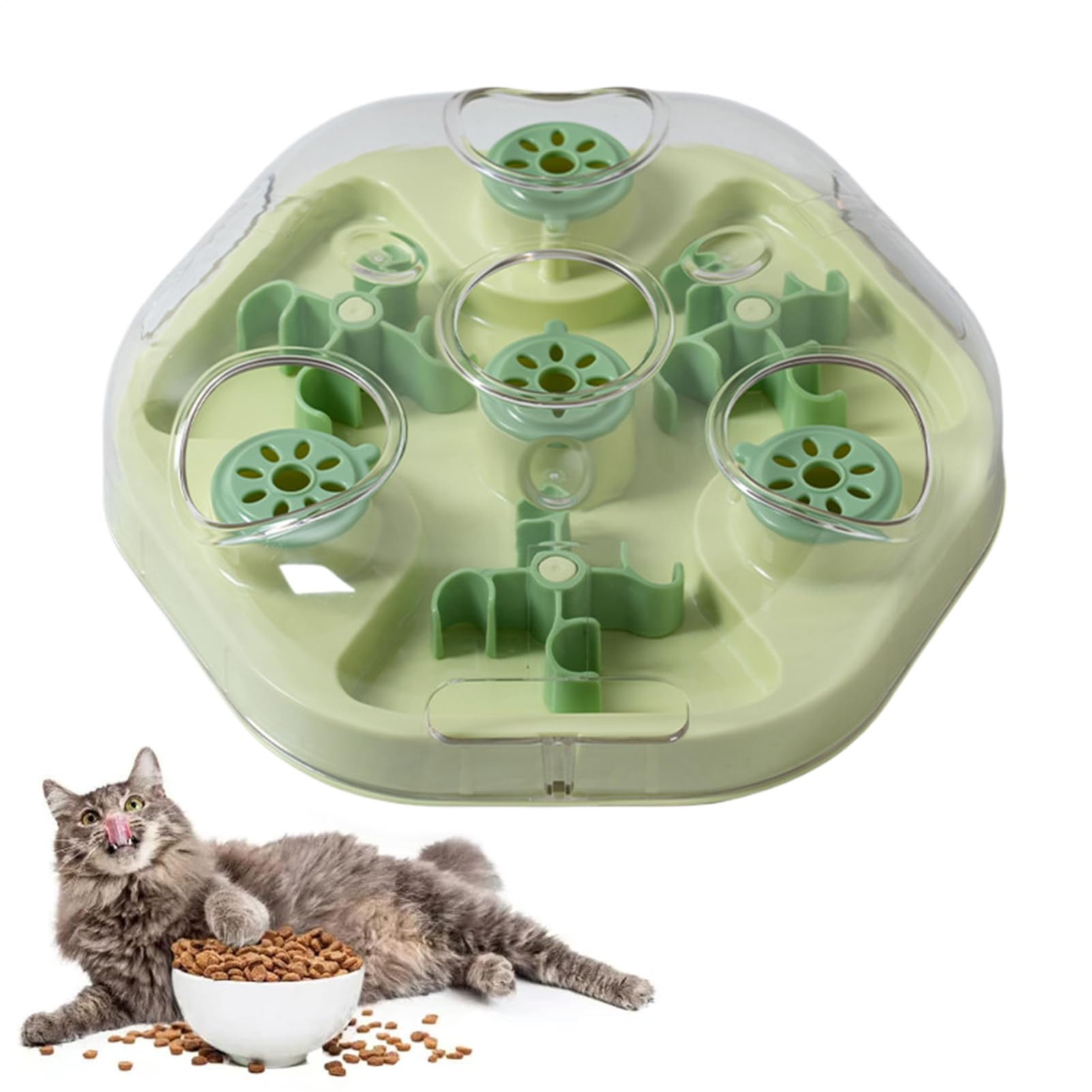 Puzzle À Pour Chien d'Intelligence avec Distributeur de Croquettes | Jouet Interactif à Pour Chien Pour L'Entraînement au Ralenti la Mastication le Domestique et l'Anti-Ennui des