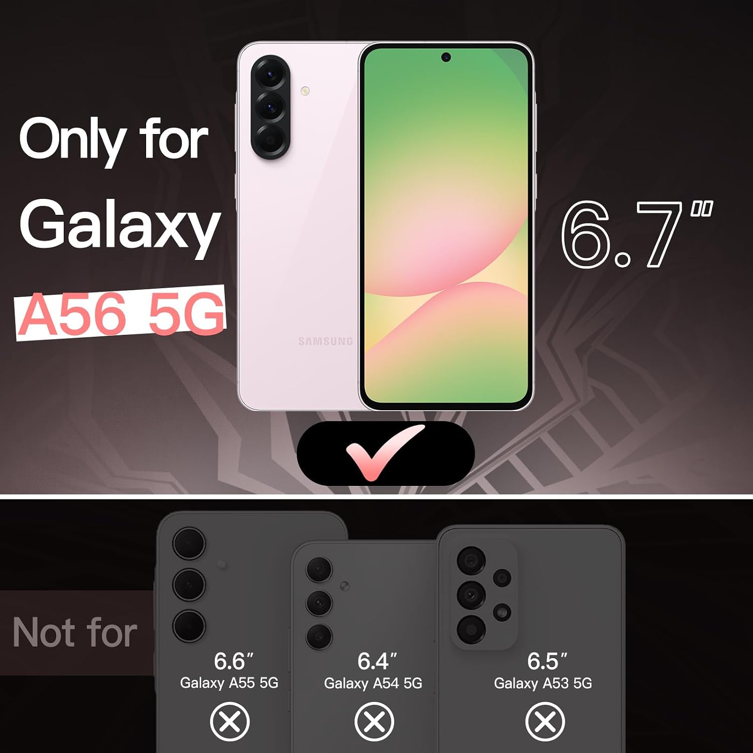 JETech Capa Slim Fit para Samsung Galaxy A56 5G, Proteção Total da Lente da Câmera, Case Protetora Fina de TPU Macio para Telefone, Capinha Acabamento Fosco, à Prova de Choque (Rosa) JETech Capa Slim Fit para Samsung Galaxy A56 5G, Proteção Total da Lente da Câmera, Case Protetora Fina de TPU Macio para Telefone, Capinha Acabamento Fosco, à Prova de Choque (Rosa)