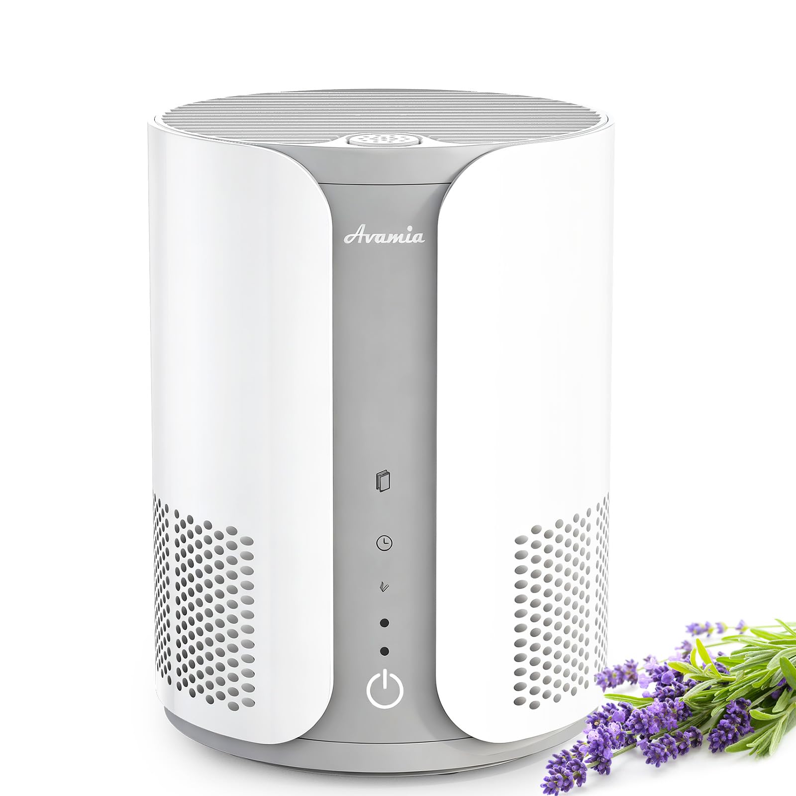 Avamia Oczyszczacz powietrza do sypialni, domu, filtr HEPA H13 z dyfuzorem do aromaterapii, 3 tryby prędkości, cichy oczyszczacz powietrza 22 dB do dymu, pyłków, sierści i sierści zwierząt domowych