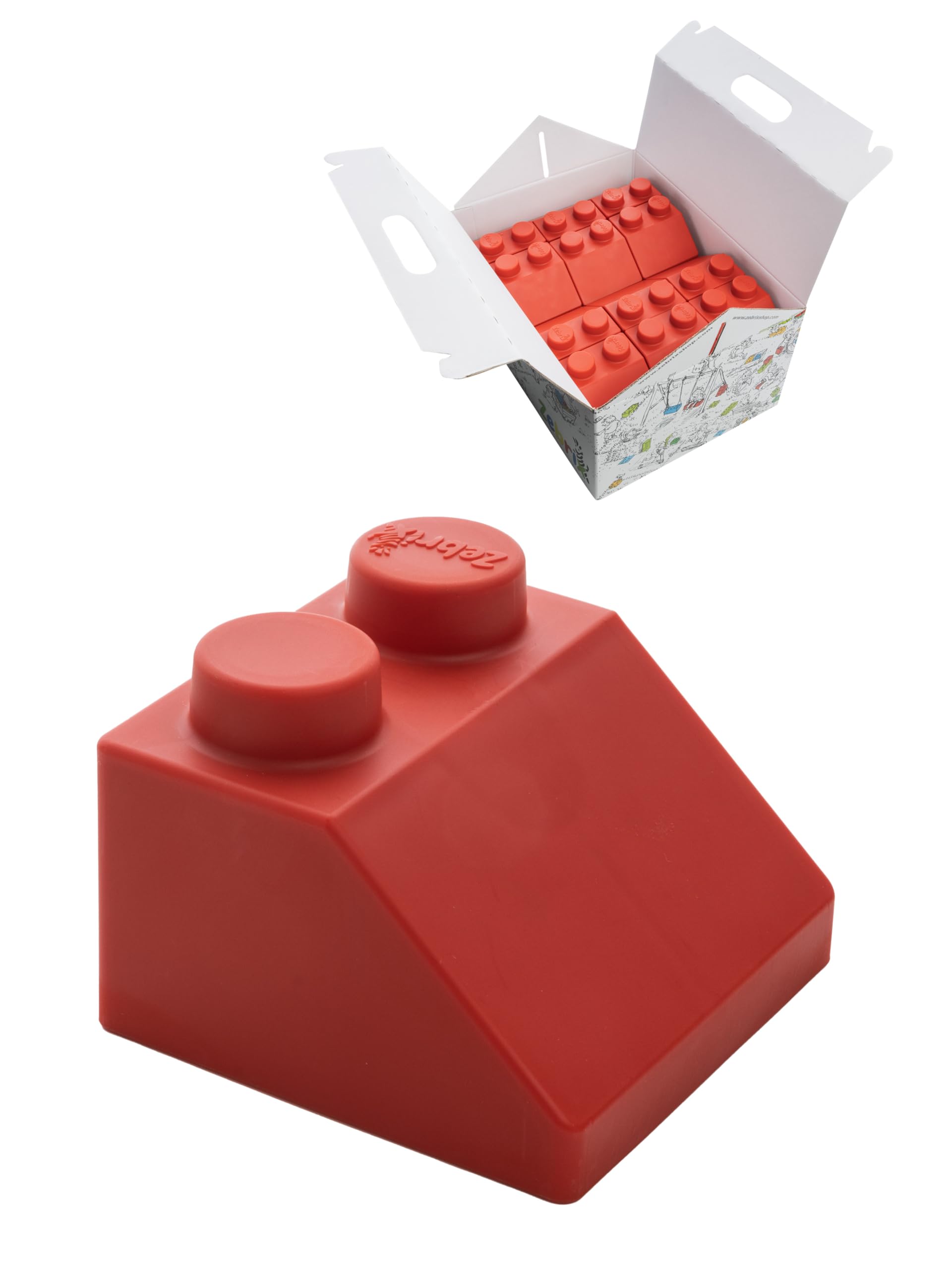 50 bloques de sujeción XXL inclinados para techo, grandes bloques de construcción de tacto suave para una casa, interior y exterior, para bebés y niños a partir de 6 meses, fabricados en