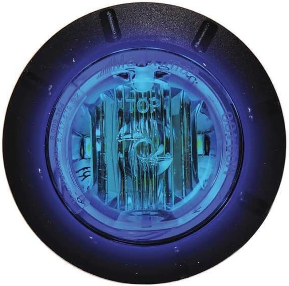 Maxxima M09400YCL Amber 1-1/4" Round LED Clear Lens Clearance Marker Light