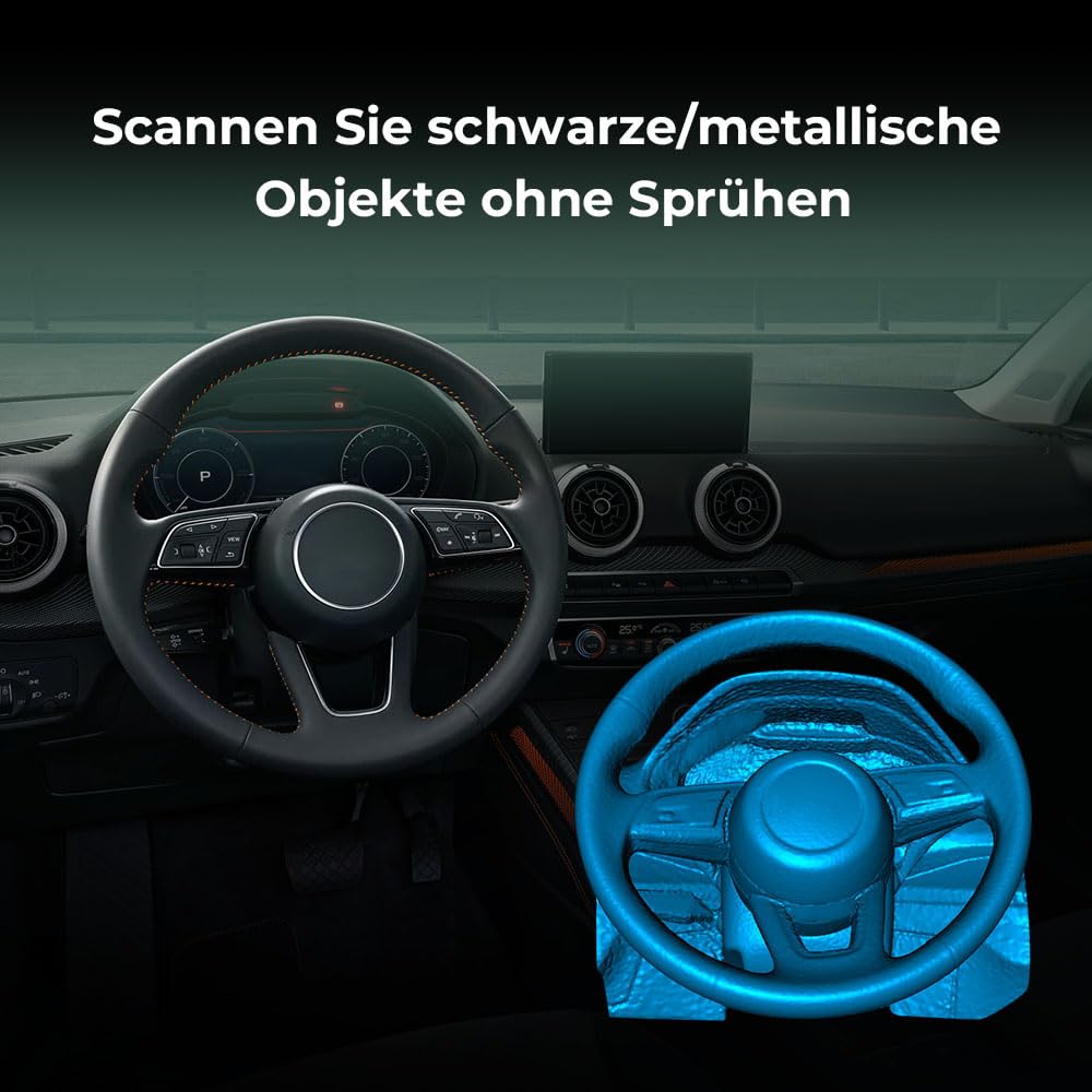3D Scanner CR-Scan Ferret SE für 3D Druck Upgrade Handscanner 30 FPS Scangeschwindigkeit 0.1mm Genauigkeit ASIC Chipsatz Dual Mode Vollfarbe für PC Win 10/11