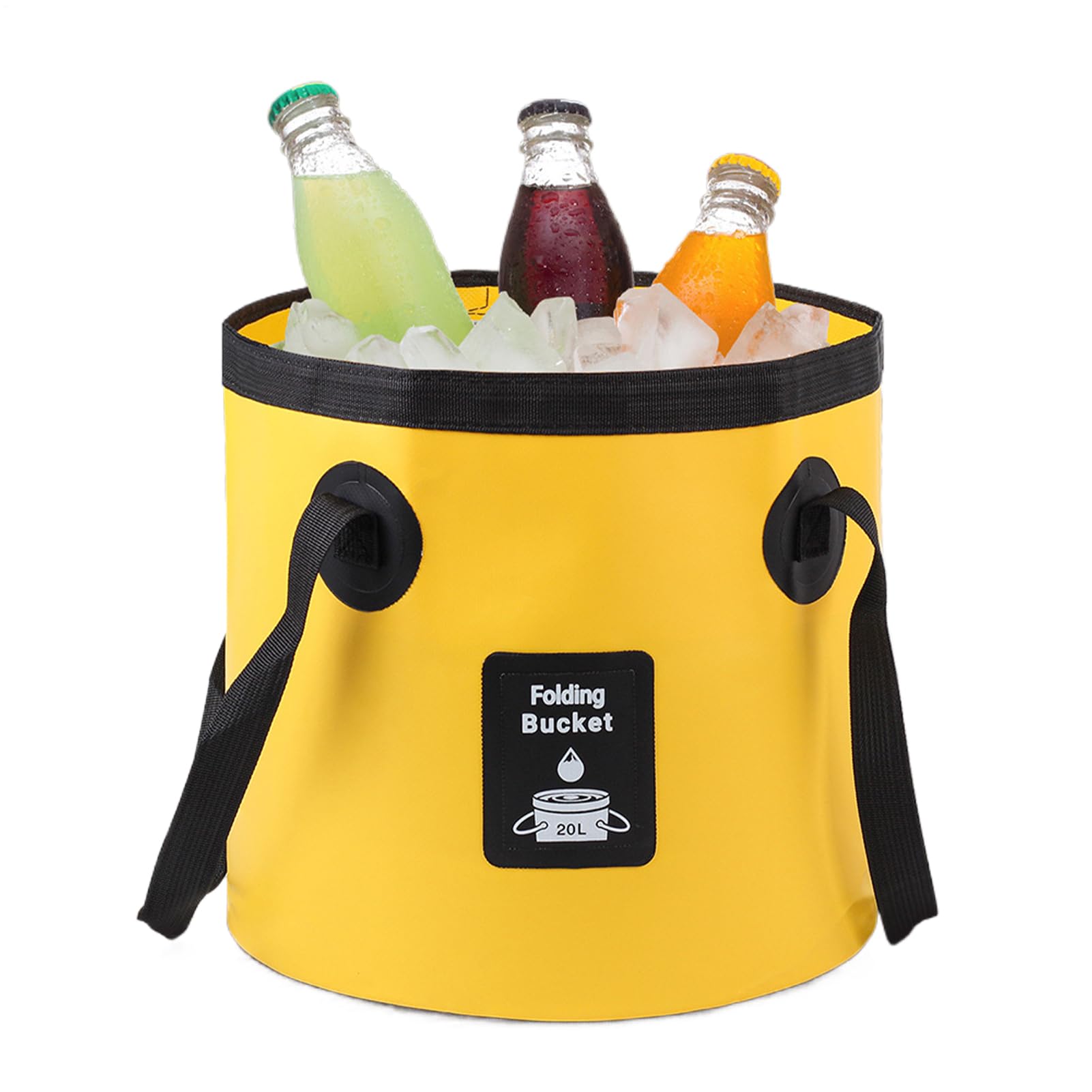 Seau pour lavage de voiture pliable et transportable 12L
