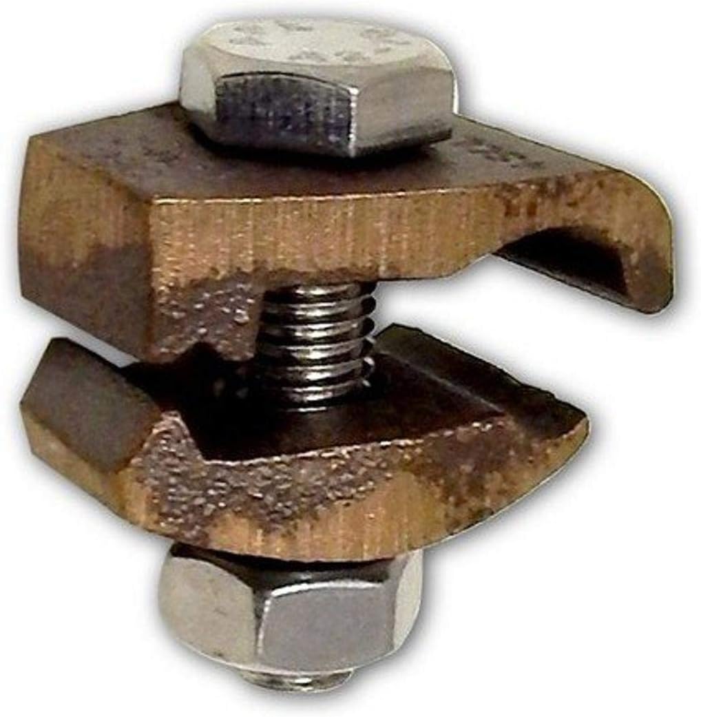 Morris 91715 I Beam Ground Clamp, Isolated from Beam, 8 - #4 Wire Range