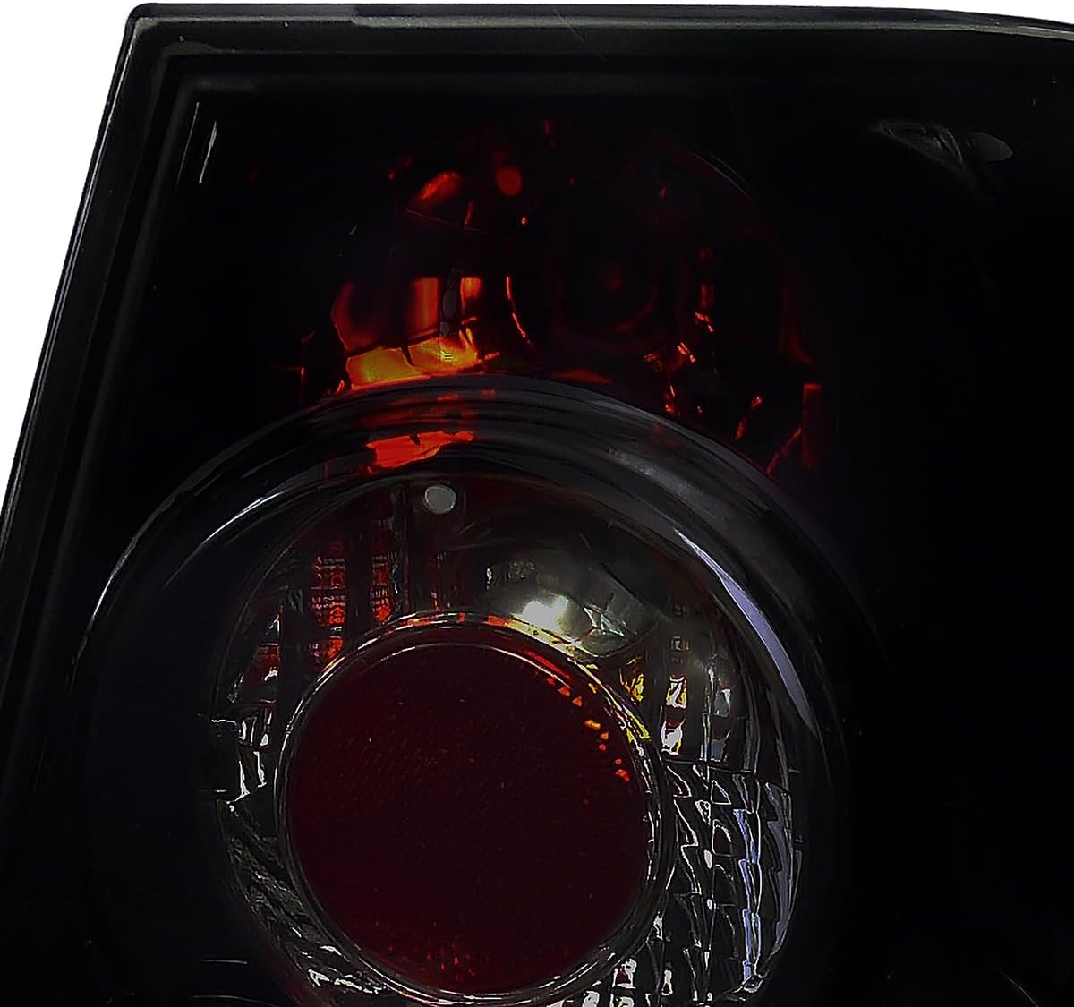 SPEC-D TUNING Dark Smoke Lens Glossy Black Housing Tail Brake Lights Compatible with 1999-2005 VW Jetta/Bora MK4 4-door Sedan, Left + Right Pair Assembly