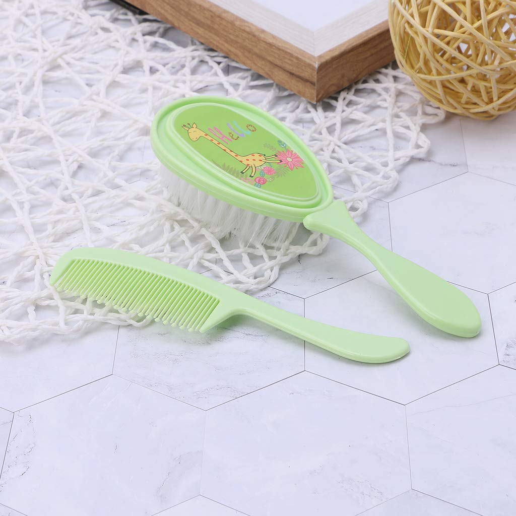 Of 2pcs Portable Hair Brush with Comb for Daily, Blue