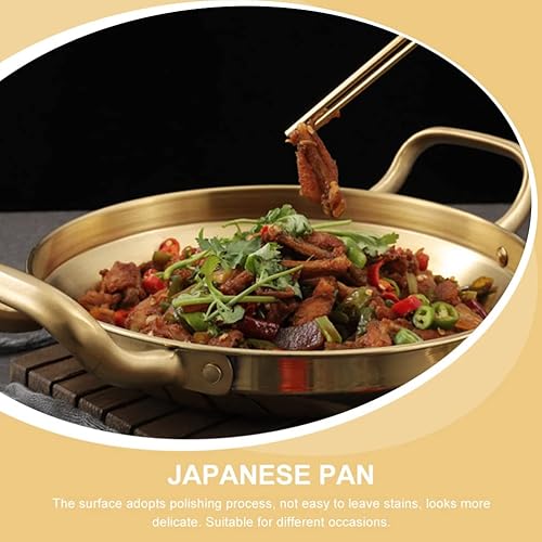 Miniatura 5 de Kichvoe Sartén para paella de acero inoxidable antiadherente sartén para cocinar todos los días con asa para el hogar restaurante cocina campamento