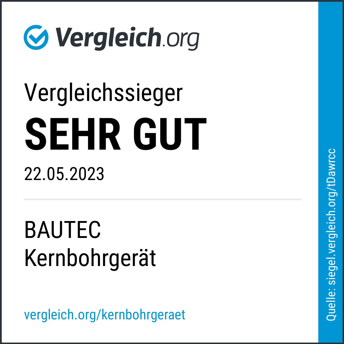 BAUTEC KERNBOHRGERÄT 255mm 3350W Profi-Kernbohrmaschine Nass Trocken Orange