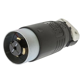 Hubbell HBL25415B Hubbellock Plug, 4 Pole, 5 Wire, 30 amp, 600V