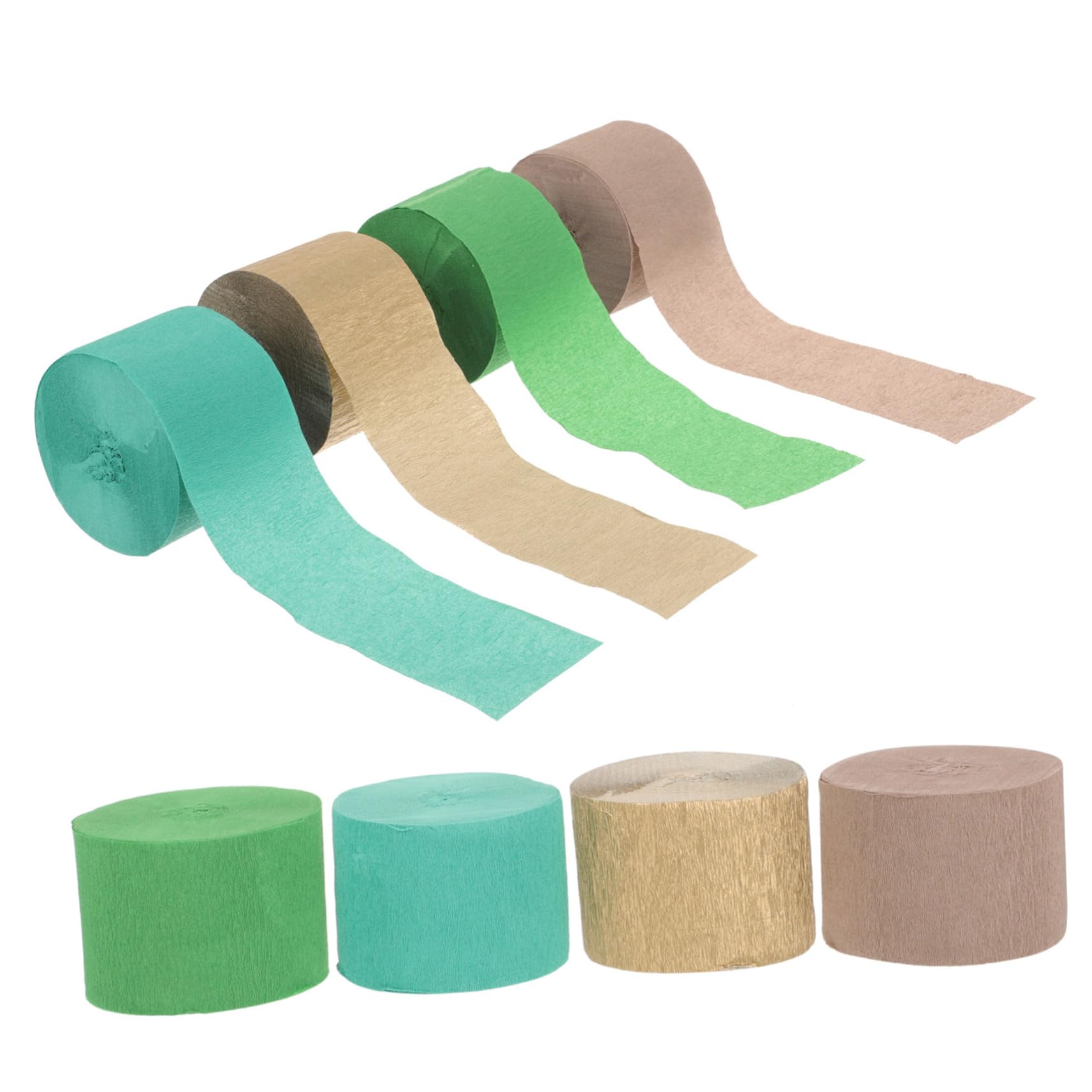 SEWACC 24rouleaux Papier Crépon Pour Fête Décorations Anniversaire Mariage Et Événements Spéciaux
