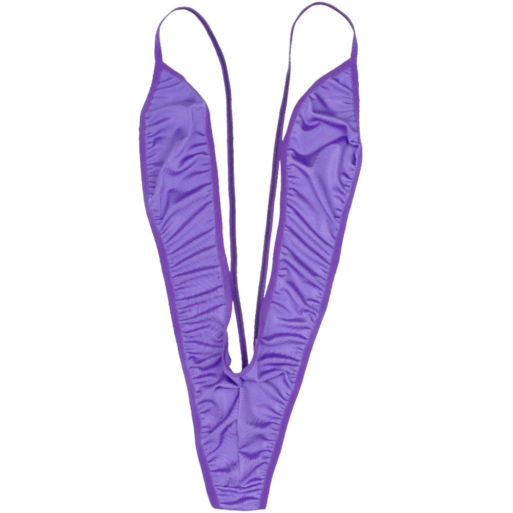 Women's Monokini Swimwear Sling Shot One Piece Mini Bikini Swimsuit