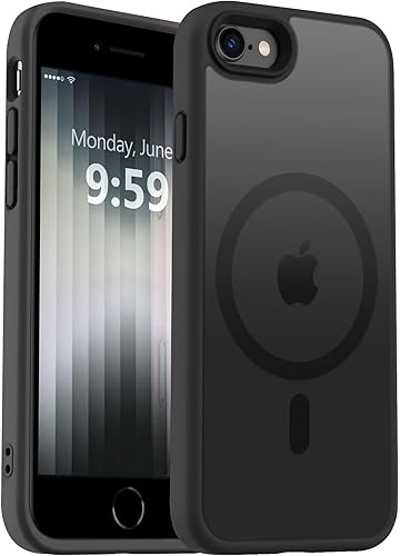 Vista 1063 de MOCCA - Funda magnética resistente para iPhone 11 de 6.1 pulgadas, compatible con MagSafe, protector de pantalla de vidrio + protector de lente