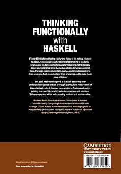 Thinking Functionally with Haskell