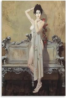 Romantic Artist Robert McGinnis Retro Painting Poster (33) Wall Art Prints Suitable Canvas For Room Aesthetic And Decor Poster For Bedroom Living Room Bathroom Kitchen Office Decor 12x18inch(30x45cm)
