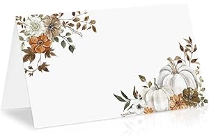 Whaline 50Pcs Fall Name Tags