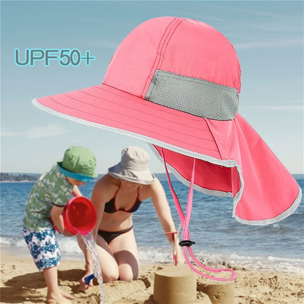 MRKU Sombrero de Sol de Verano de ala Ancha para niños, Gorra Tipo Cubo para la Playa, niñas, Viajes, Exteriores, Moda, Lindo Dinosaurio, niño, Casual