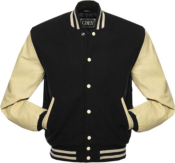 varsity wool bomber jacket