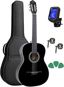 Violao Giannini Acust Nylon Start N14 Bk + Acessorios