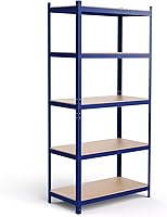 Vista 1 de ERGOMASTER Estantes de almacenamiento de garaje de 5 niveles, estantería de garaje de 2920 libras, estantería resistente, ajustable, sin pernos